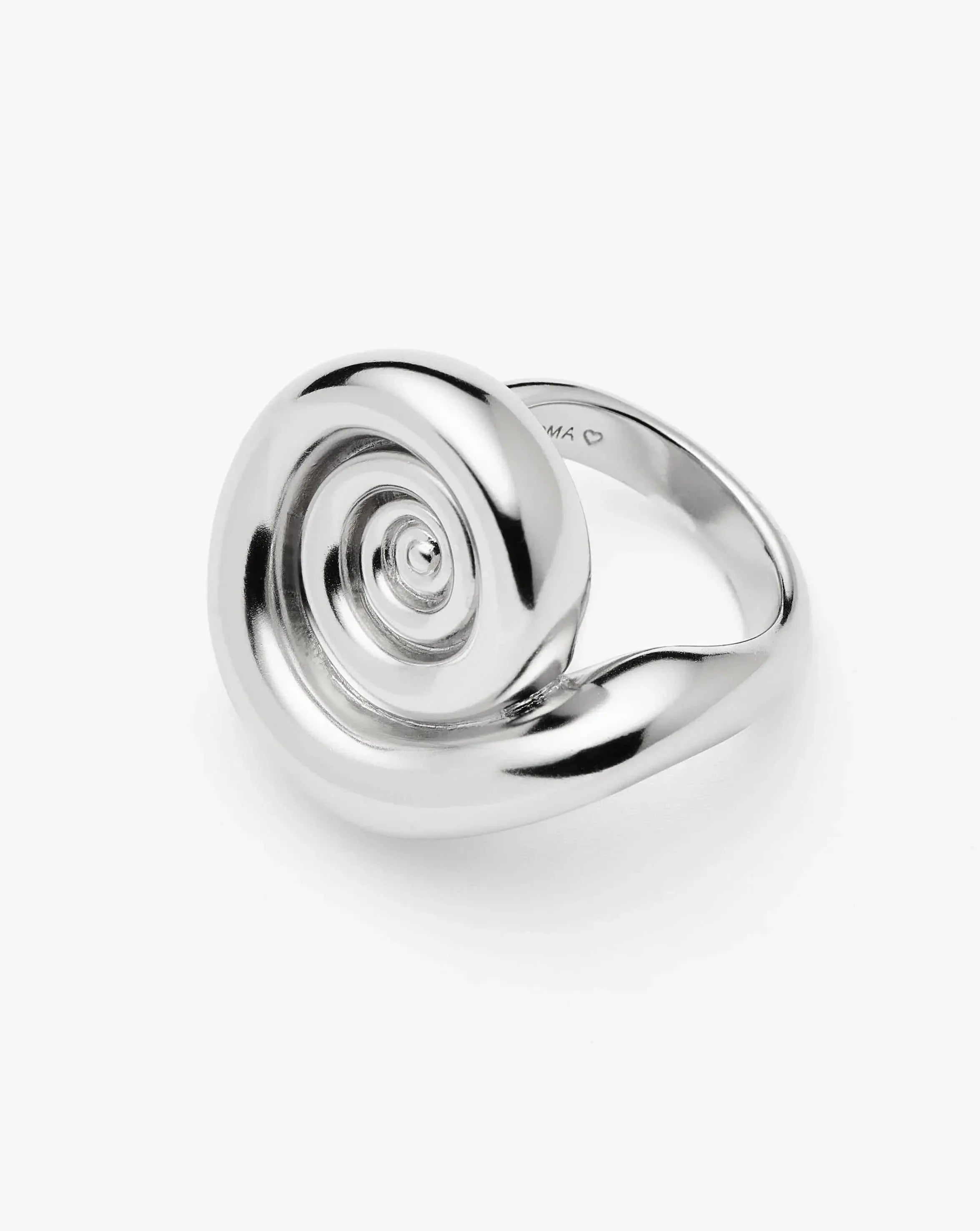 Spiral Statement Ring | Silver Plated