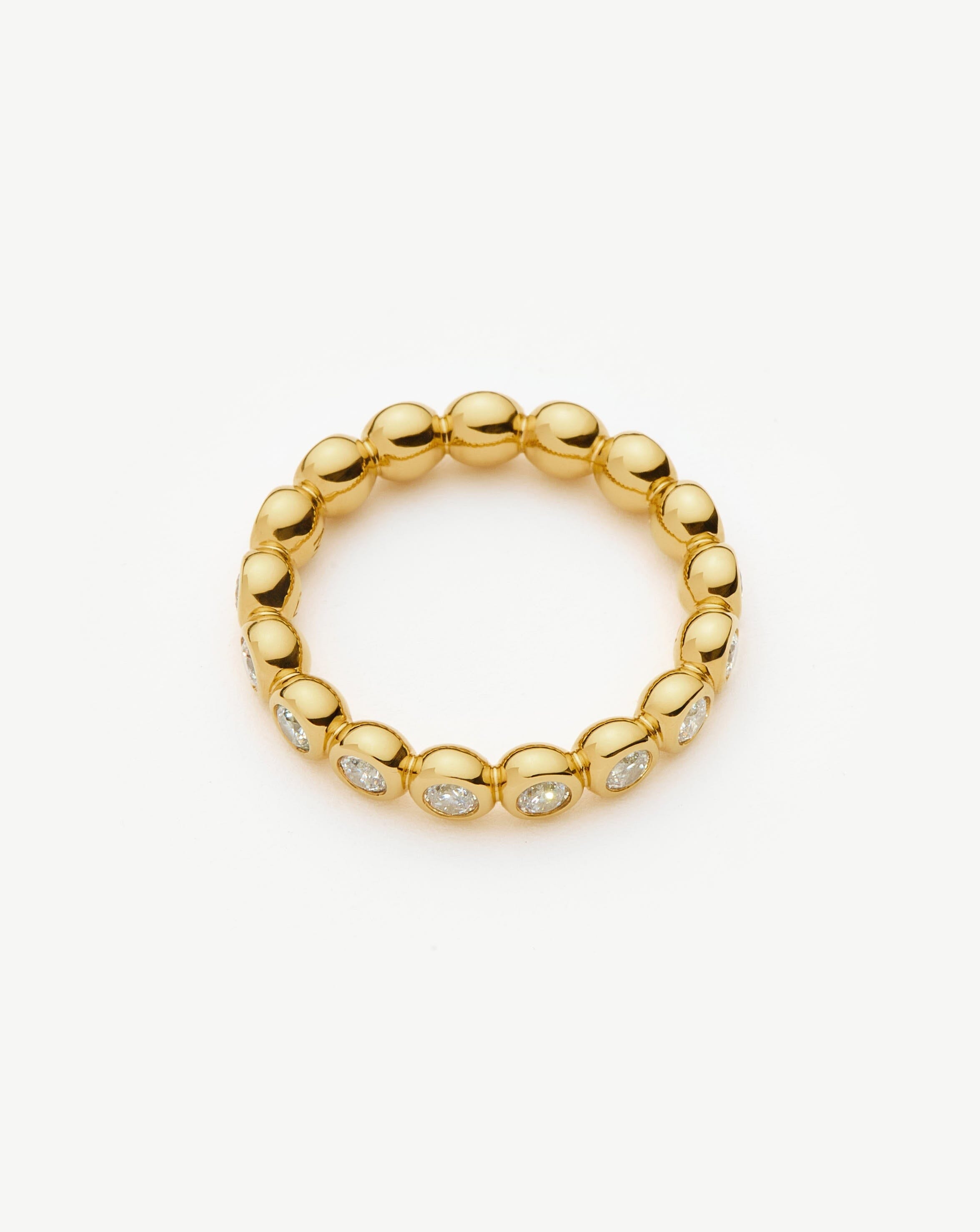 Tennis Eternity Stacking Ring | 18k Gold Vermeil/Cubic Zirconia