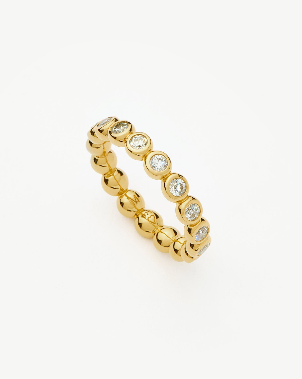 Tennis Eternity Stacking Ring | 18k Gold Vermeil/Cubic Zirconia