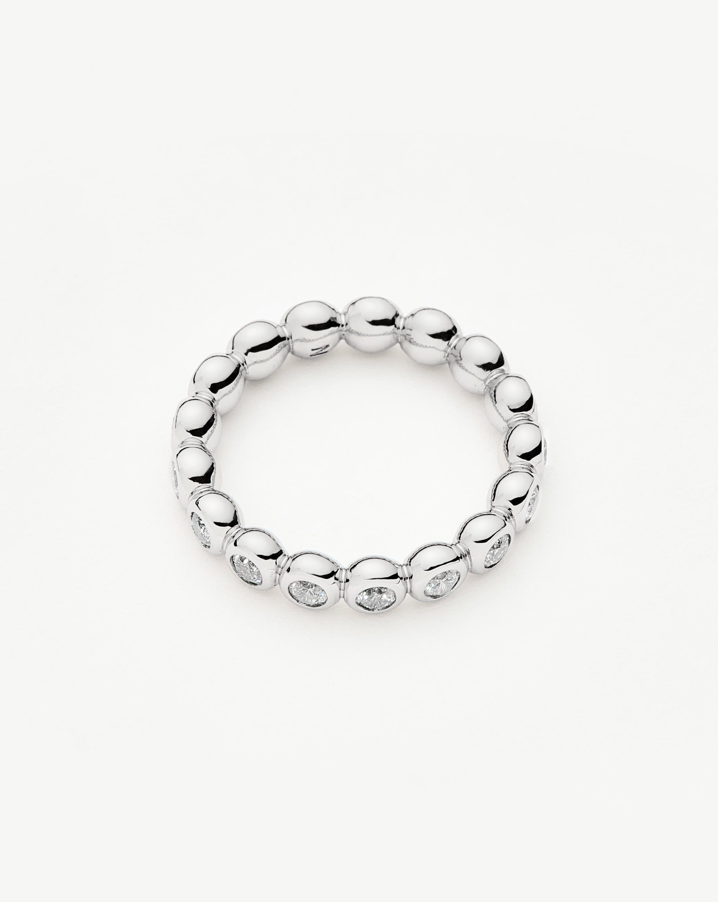 Tennis Eternity Stacking Ring | Sterling Silver/Cubic Zirconia