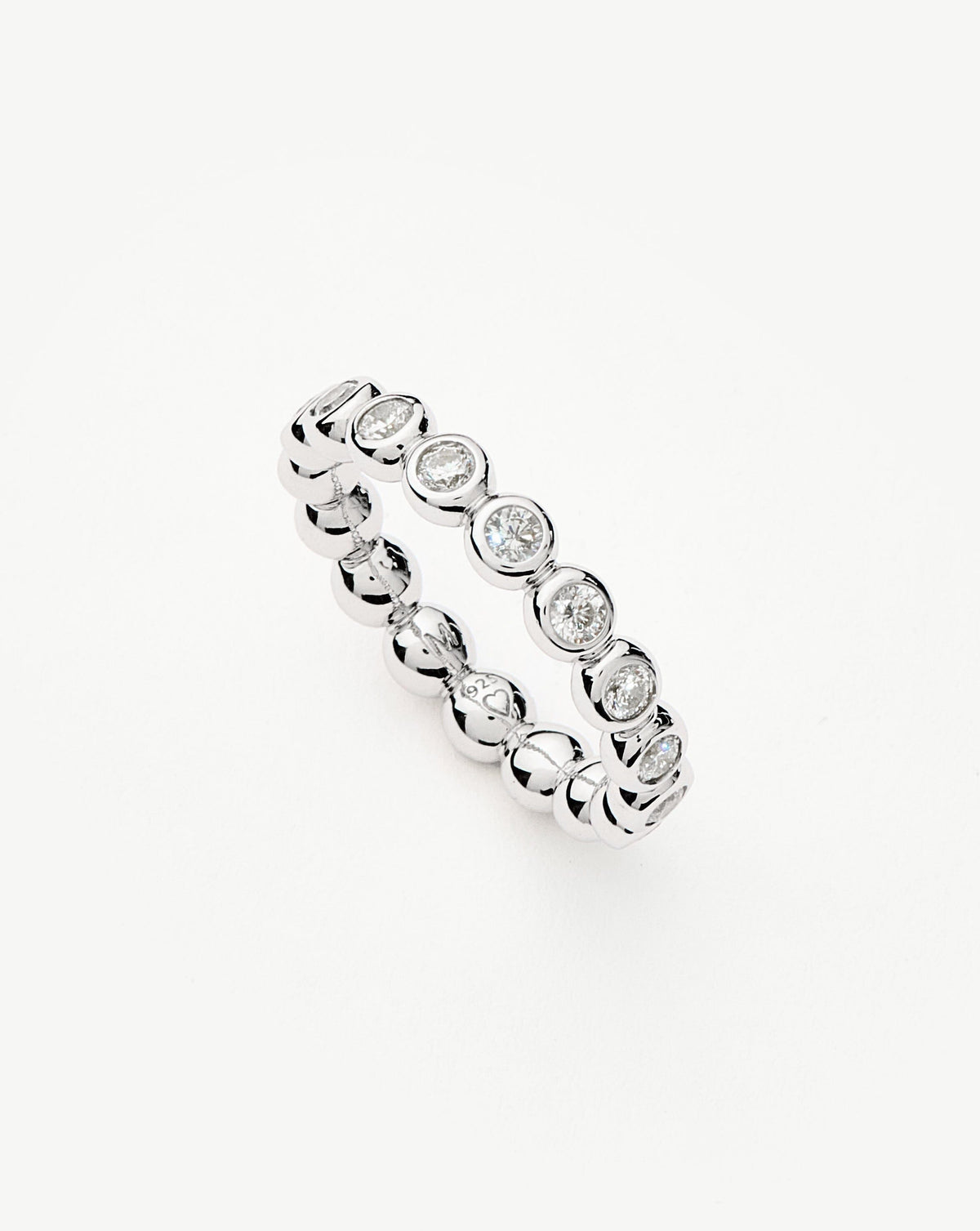 Tennis Eternity Stacking Ring | Sterling Silver/Cubic Zirconia
