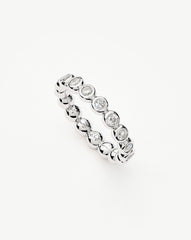 Tennis Eternity Stacking Ring | Sterling Silver/Cubic Zirconia