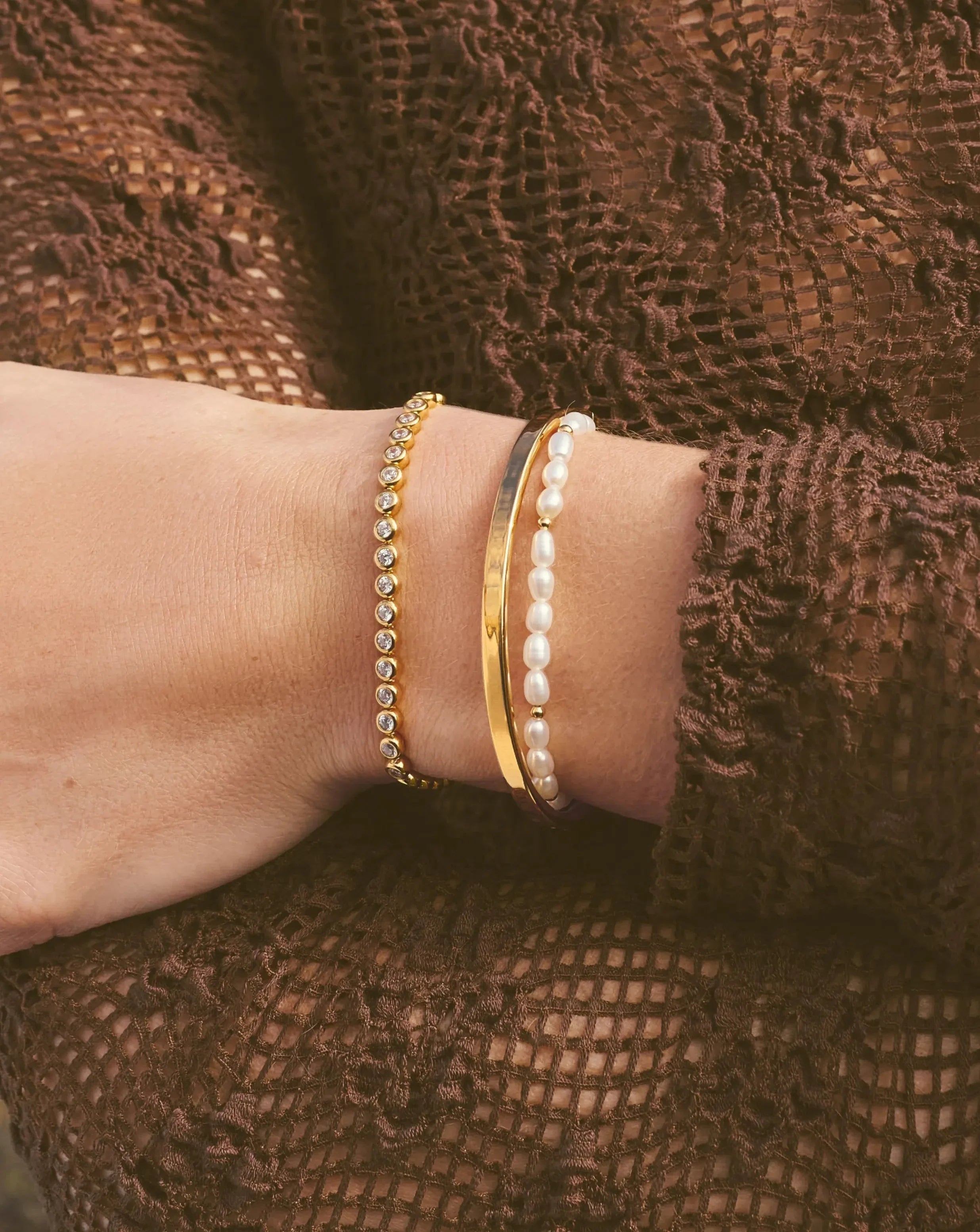 Tennis Round Bracelet | 18k Gold Vermeil Cubic Zirconia