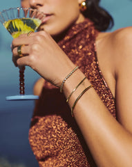 Tennis Round Bracelet | 18k Gold Vermeil Cubic Zirconia