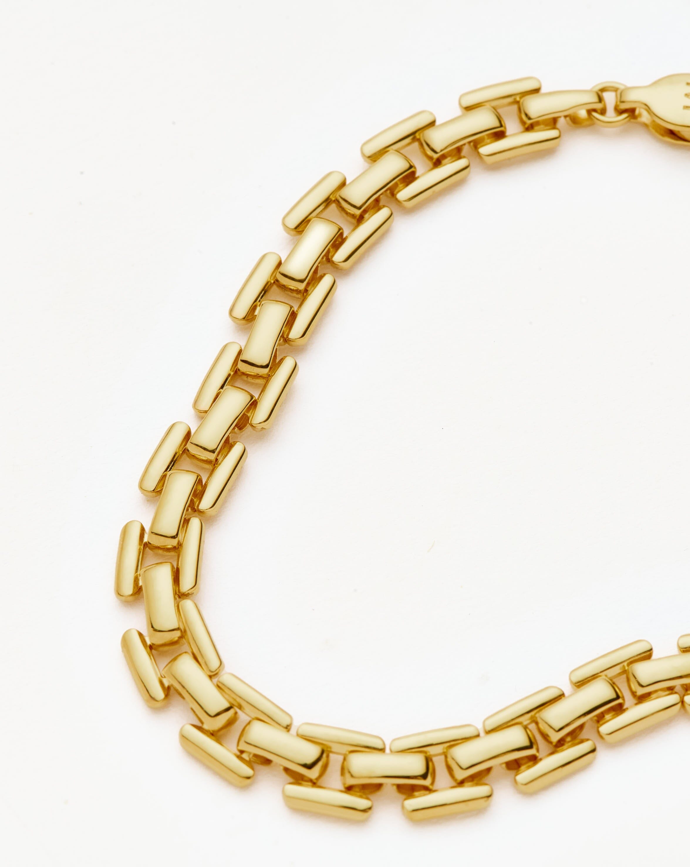 Timepiece Link Chain Bracelet | 18k Gold Plated