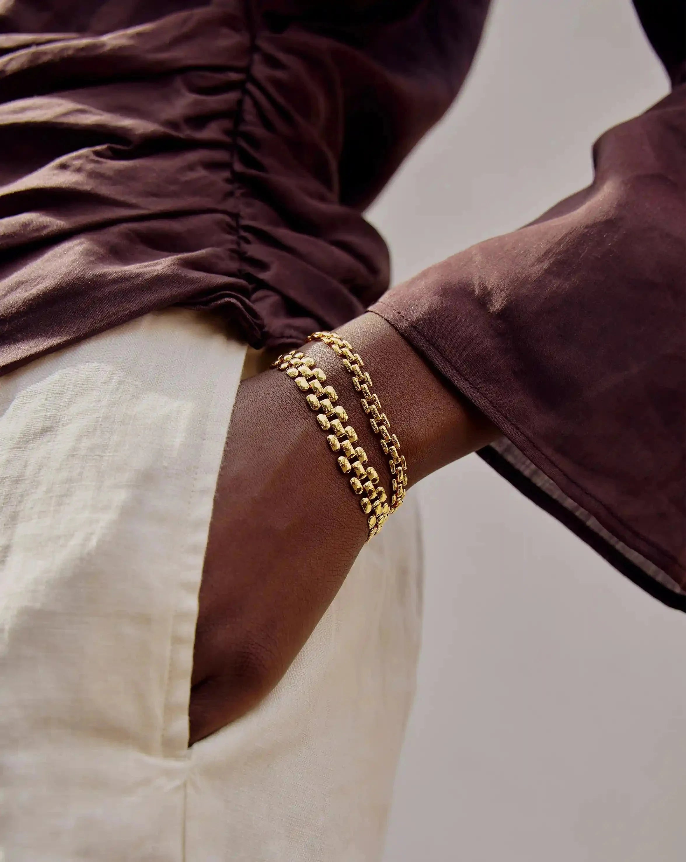 Timepiece Link Chain Bracelet | 18k Gold Plated