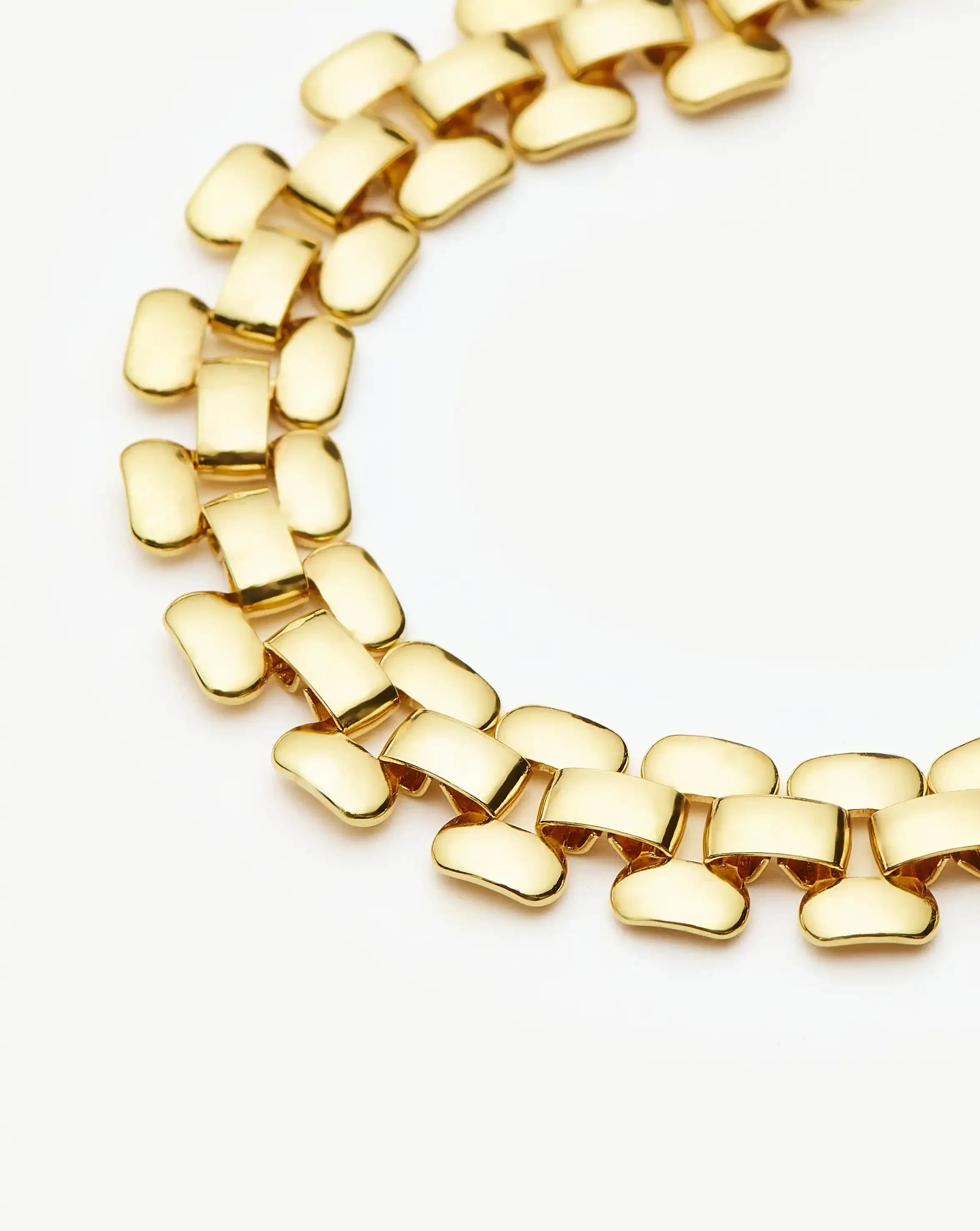 Timepiece Wide Chain Bracelet | 18k Gold Plated