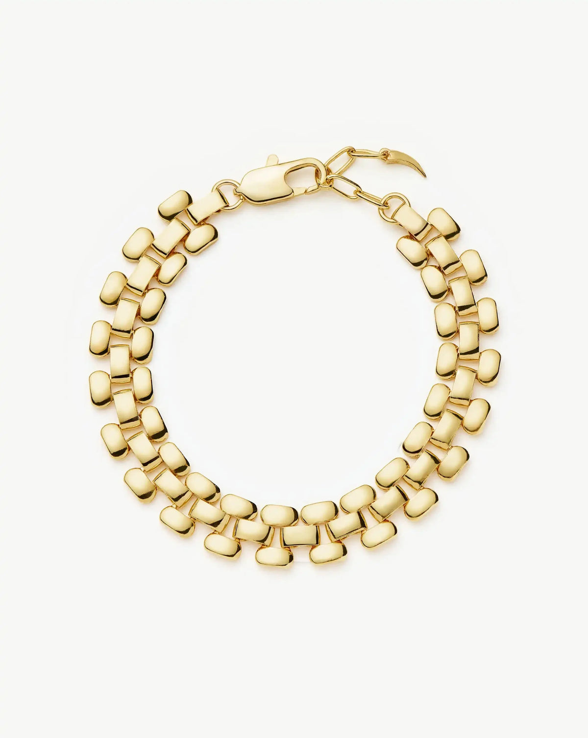 Timepiece Wide Chain Bracelet | 18k Gold Plated