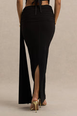 Joi | Black Maxi Skirt With Sash Detail
