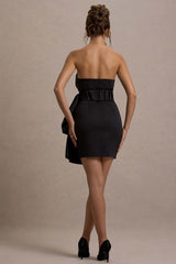 Winner | Black Bandeau Mini Dress With Oversized Bow