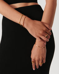 Wavy Ridge Chain Bracelet