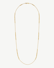 Wavy Ridge Extra Long Chain Necklace