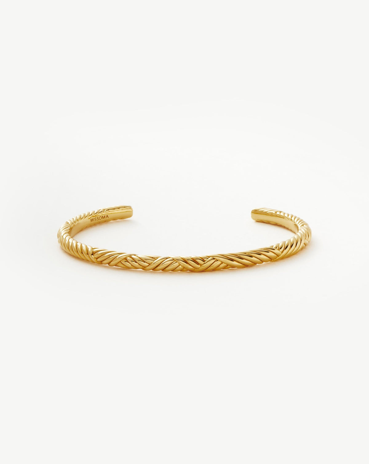 Wavy Ridge Gemelli Cuff Bracelet