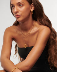 Zenyu Fan Chain Necklace Set | 18k Gold Vermeil