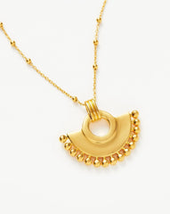 Zenyu Fan Necklace | 18k Gold Plated