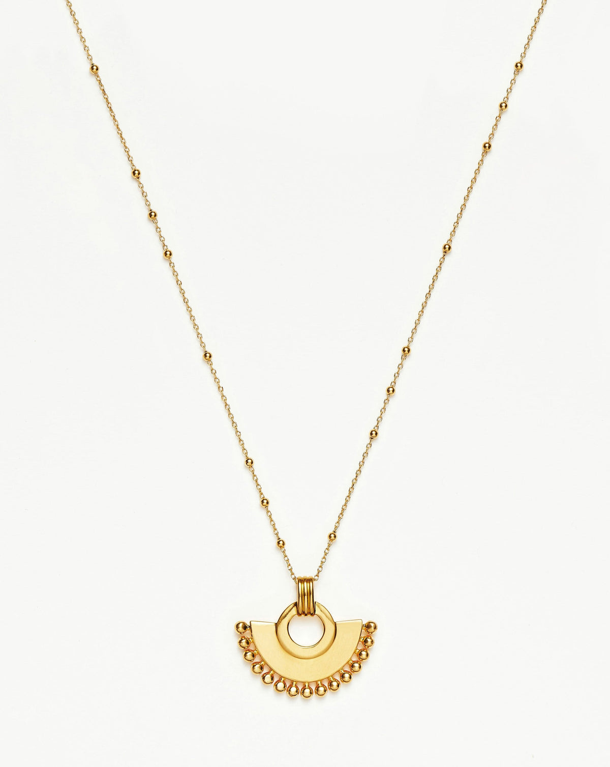 Zenyu Fan Necklace | 18k Gold Plated