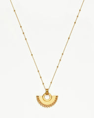 Zenyu Fan Necklace | 18k Gold Plated