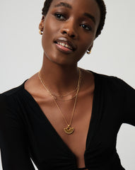 Zenyu Fan Necklace | 18k Gold Plated